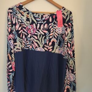 NWT Lilly Pulitzer Finn Long Sleeve Top